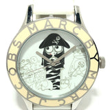 Marc Jacobs Miss Marc Pirate White Dial White Leather Strap Watch for Women - MBM1146