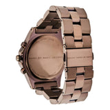 Marc Jacobs Blade Brown Dial Brown Stainless Steel Strap Watch for Women - MBM3121