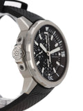 IWC Aquatimer Chronograph Black Dial Black Leather Strap Watch for Men - IW376803