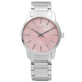 Calvin Klein City Pink Mother of Pearl Dial Stainless Steel Strap Watch For Women - K2G2314E