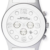 Marc Jacobs Pelly White Dial White Silicone Steel Strap Watch for Women - MBM2565
