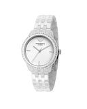 Emporio Armani Ceramic White Dial White Ceramic Bracelet Watch For Women - AR1477