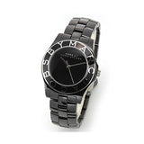 Marc Jacobs Black Dial Ceramic Black Strap Watch for Women - MBM9501