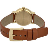 Marc Jacobs Baker Champagne Dial Brown Leather Strap Watch for Women - MBM1317