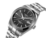 Tissot Gentleman Powermatic 80 Silicium Black Dial Silver Steel Strap Watch For Men - T127.407.11.061.01