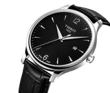 Tissot T Classic Tradition Black Dial Black Leather Strap Watch For Men - T063.610.16.057.00