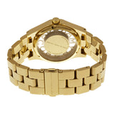 Marc Jacobs Henry Transparent Gold Dial Gold Stainless Steel Strap Watch for Women - MBM3206