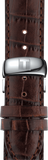 Tissot Automatics III Steel White Dial Brown Leather Strap Watch For Men - T065.430.16.031.00