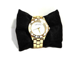 Marc Jacobs Amy White Dial Gold Stainless Steel Strap Watch for Women - MBM3051