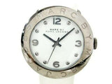 Marc Jacobs Blade White Dial White Leather Strap Watch for Women - MBM1223