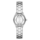 Marc Jacobs Tether Silver Transparent Dial Stainless Steel Strap Watch for Women - MBM3416