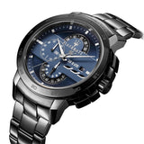 Maserati Ingegno Tachymeter Blue Dial Black Steel Strap Watch For Men - R8873619001