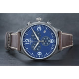 Tissot Chrono XL Blue Dial Brown Leather Strap Watch For Men - T116.617.36.047.00