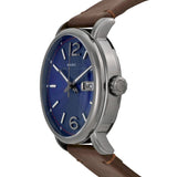 Marc Jacobs Fergus Blue Dial Brown Leather Strap Watch for Men - MBM5078