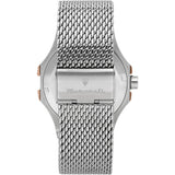 Maserati Potenza Quartz Grey Dial Silver Mesh Bracelet Watch For Men - R8853108007