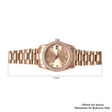 Marc Jacobs Henry Pink Dial Rose Gold Stainless Steel Strap Watch for Women - MBM3278