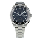 Tag Heuer Aquaracer Calibre 16 Day-Date Black Dial Silver Steel Strap Watch for Men - CAY211A.BA0927