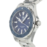 Tag Heuer Aquaracer 35mm  Blue Ceramic Dial Silver Steel Strap Watch for Women - WAY131S.BA0748