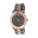 Marc Jacobs Amy Grey Dial Two Tone Stainless Steel Watch for Women - MBM8597