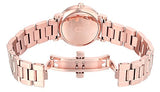 Marc Jacobs Classic White Dial Rose Gold Steel Strap Watch for Women - MJ3582