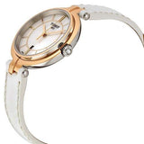 Tissot Flamingo Mother of Pearl Dial White Leather Strap Watch For Women - T094.210.26.111.01