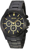 Hugo Boss Ikon Black Dial Black Steel Strap Watch for Men - 1513278