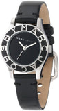 Marc Jacobs Blade Black Dial Black Leather Strap Watch for Women - MBM1082