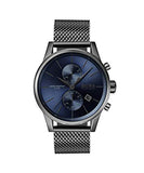 Hugo Boss Jet Blue Dial Gunmetal Mesh Bracelet Watch for Men  - 1513677