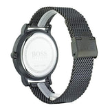 Hugo Boss Oxygen Black Dial Black Mesh Bracelet Watch for Men - 1513636