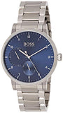 Hugo Boss Oxygen Chronograph Blue Dial Silver Steel Strap Watch for Men - 1513597