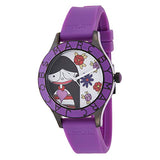 Marc Jacobs Marc White Multicolor Dial Purple Silicone Strap Watch for Women - MBM5514