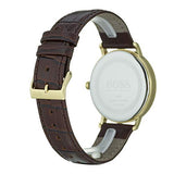 Hugo Boss Corporal White Dial Brown Leather Strap Watch for Men - 1513640