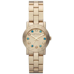 Marc Jacobs Amy Dexter Gold Dial Gold Stainless Steel Strap Watch for Women - MBM3218