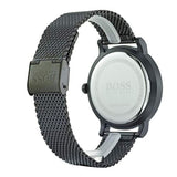 Hugo Boss Oxygen Black Dial Black Mesh Bracelet Watch for Men - 1513636