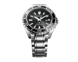 Citizen Promaster Diver Chronograph Black Dial Silver Steel Strap Watch For Men - BN0190-82E