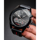 Maserati Traguardo Chronograph Black Dial Black Rubber Strap Watch For Men - R8871612004