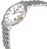 Tissot T Classic Desire White Dial Two Tone Watch For Men - T52.2.481.13