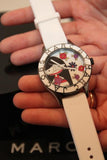 Marc Jacobs Miss Marc White Flower Dial White Silicone Strap Watch for Women - MBM5513