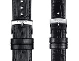 Tissot Carson Premium Silver Dial Black Leather Strap Watch For Men - T122.410.16.033.00