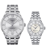 Tissot Chemin Des Tourelles Powermatic 80 Silver Dial Silver Steel Strap Watch For Men - T099.407.11.038.00