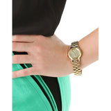 Marc Jacobs Mini Marci Gold Dial Gold Stainless Steel Strap Watch for Women - MBM3174