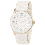 Marc Jacobs Pelly White Dial White Silicone Strap Watch for Women - MBM2526