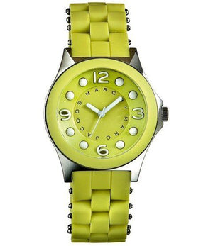 Marc Jacobs Dress Green Dial Green Silicone Strap Watch for Women - MBM2513