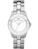 Marc Jacobs Blade White Dial Silver Stainless Steel Strap Watch for Women - MBM3048