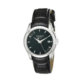 Tissot T Trend Couturier Black Dial Black Leather Strap Watch For Women - T035.210.16.051.00