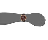 Hugo Boss Driver Sport Chronograph Brown Dial Brown Leather Strap Watch for Men - 1513093