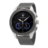 Maserati Traguardo Chronograph Black Dial Mesh Bracelet Watch For Men - R8873612006