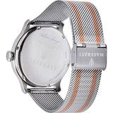 Maserati Epoca Silver Dial Two Tone Mesh Bracelet Watch For Men - R8853118005