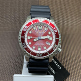 Citizen Eco Drive Promaster Marine Red Dial Black Rubber Strap Watch For Men - BN0159-15X