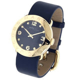 Marc Jacobs Blade Blue Dial Blue Leather Strap Watch for Women - MBM1224